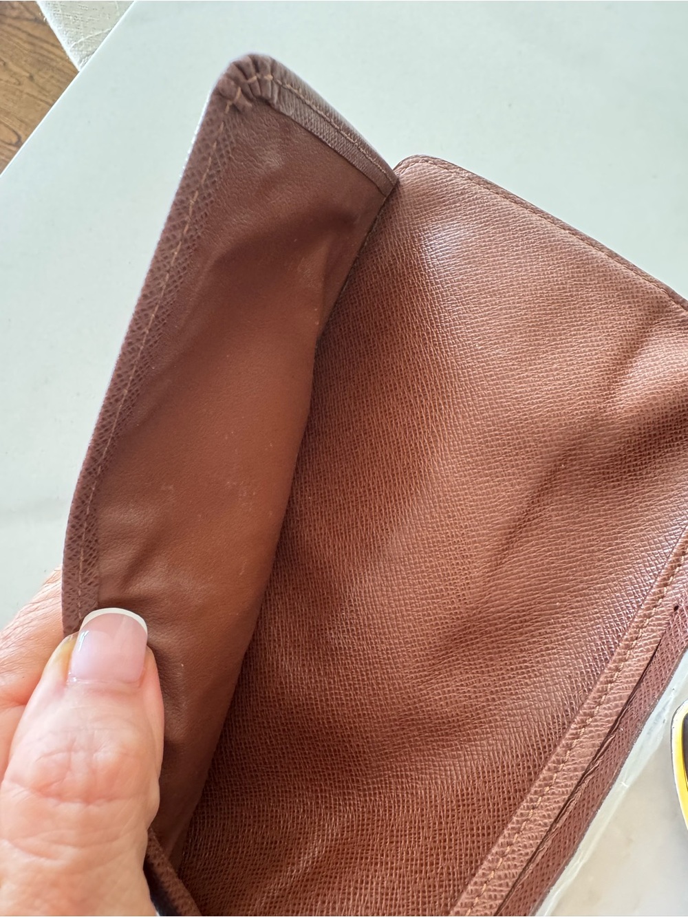 Louis Vuitton Brown Monogram Clasp Wallet with Gold Hardware - Picture 7 of 15